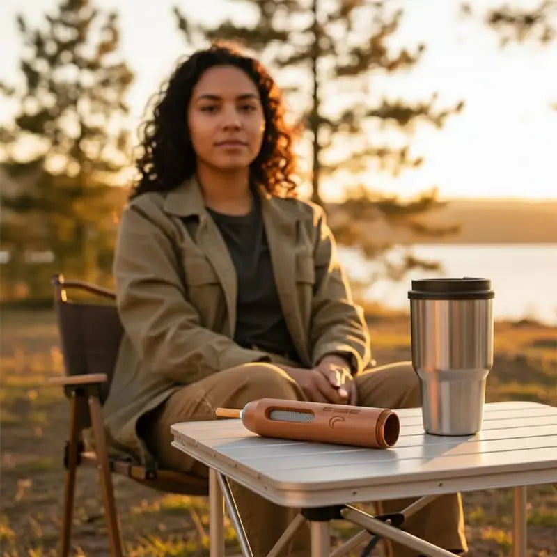Portable Car Ashtray: Spill-Proof & Easy Clean - Image 4