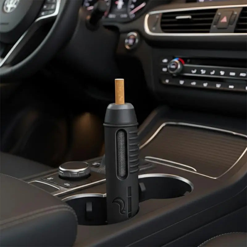 Portable Car Ashtray No-Fall Ash Control Tool For Vehicles Lazy Person's Smoking Accessory Spill-Proof & Easy Clean Design