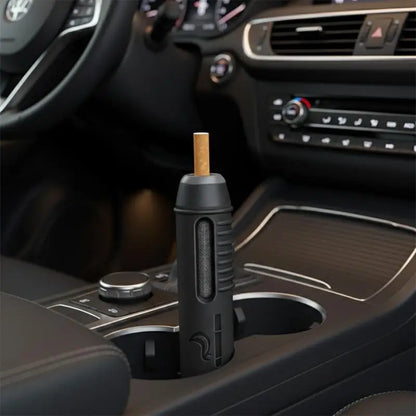 Portable Car Ashtray No-Fall Ash Control Tool For Vehicles Lazy Person's Smoking Accessory Spill-Proof & Easy Clean Design